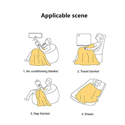 Solid Color Weighted Blanket Super Soft Bedspread On The Bed Office Air Conditioning (f 120x200cm) (zwart)