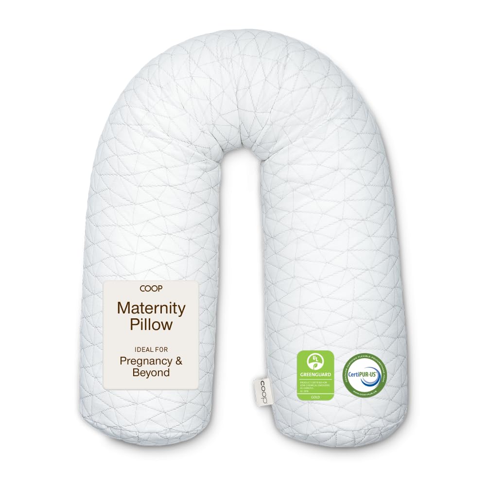 Coop Home Goods Body and Maternity Pillow Adjustable Full Body Pillows for Sleeping, Soft Zippered Washable Cover - Neck & Knee Full Support for Side Sleepers, Long Body Pillow for Pregnancy