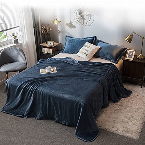 Solid Color Weighted Blanket Super Soft Bedspread On The Bed Office Air Conditioning (f 120x200cm) (zwart)