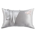 HBJWOV 22mm Real Silk Pillowcase Embroidery Chinese Pillow Cover Towel