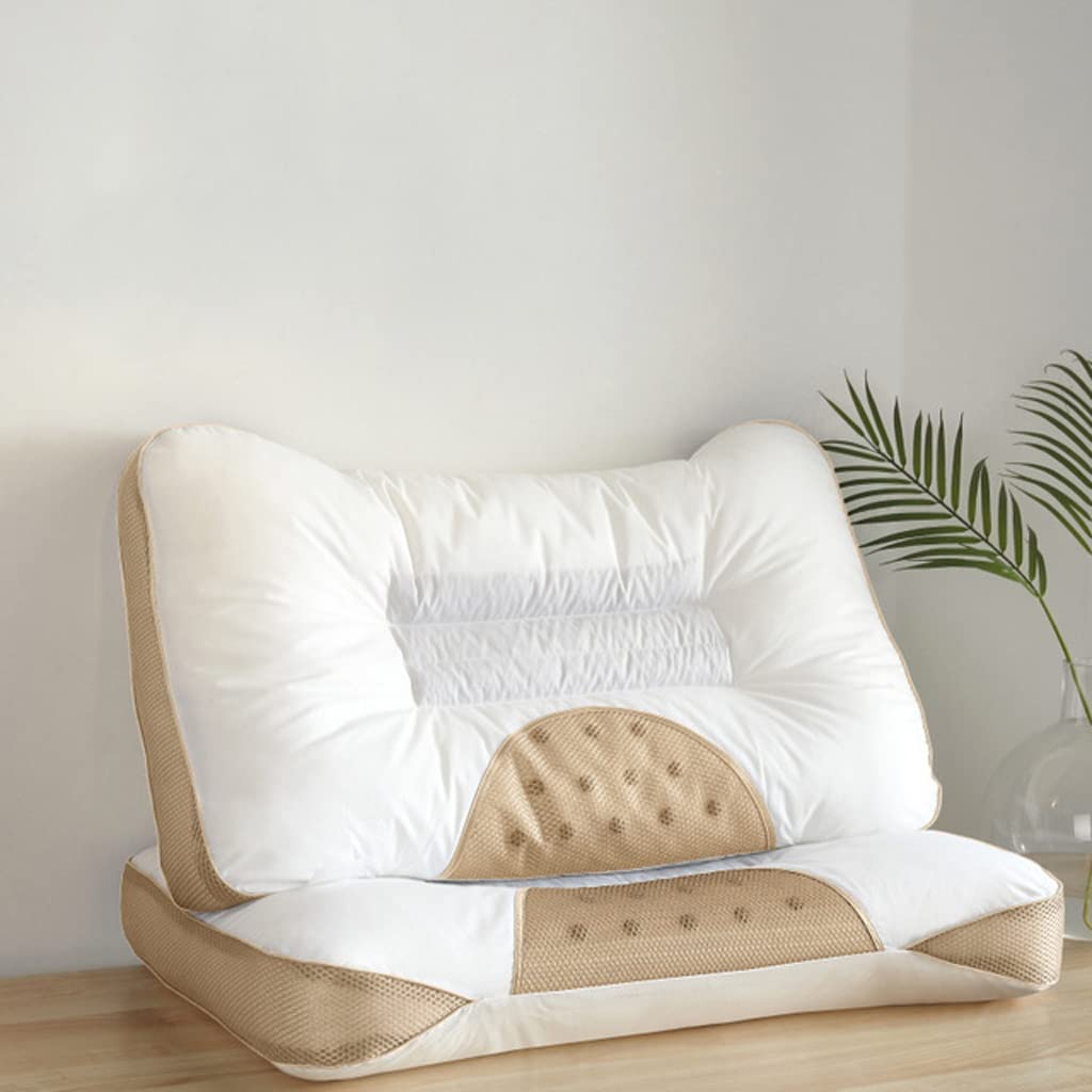 DUYHBAWRS Cotton Cassia Seed Pillow Protecting Cervical Spine Sleeping Pillow Cover Bedding