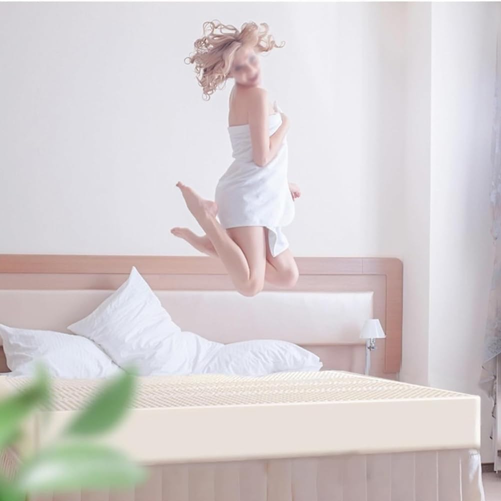 Full Size Premium Natural Latex Mattress Topper Thick Soft, Durable, Pressure-Relieving, Hotel Quality Futon for Ultimate Comfort & Support