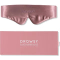 Drowsy Featherweight Silk Sleep Mask – Luxury Blackout Eye Mask for Sleeping & Travel, 100% Mulberry Silk, Lightweight Comfort, Adjustable Strap, Protects Skin & Hair