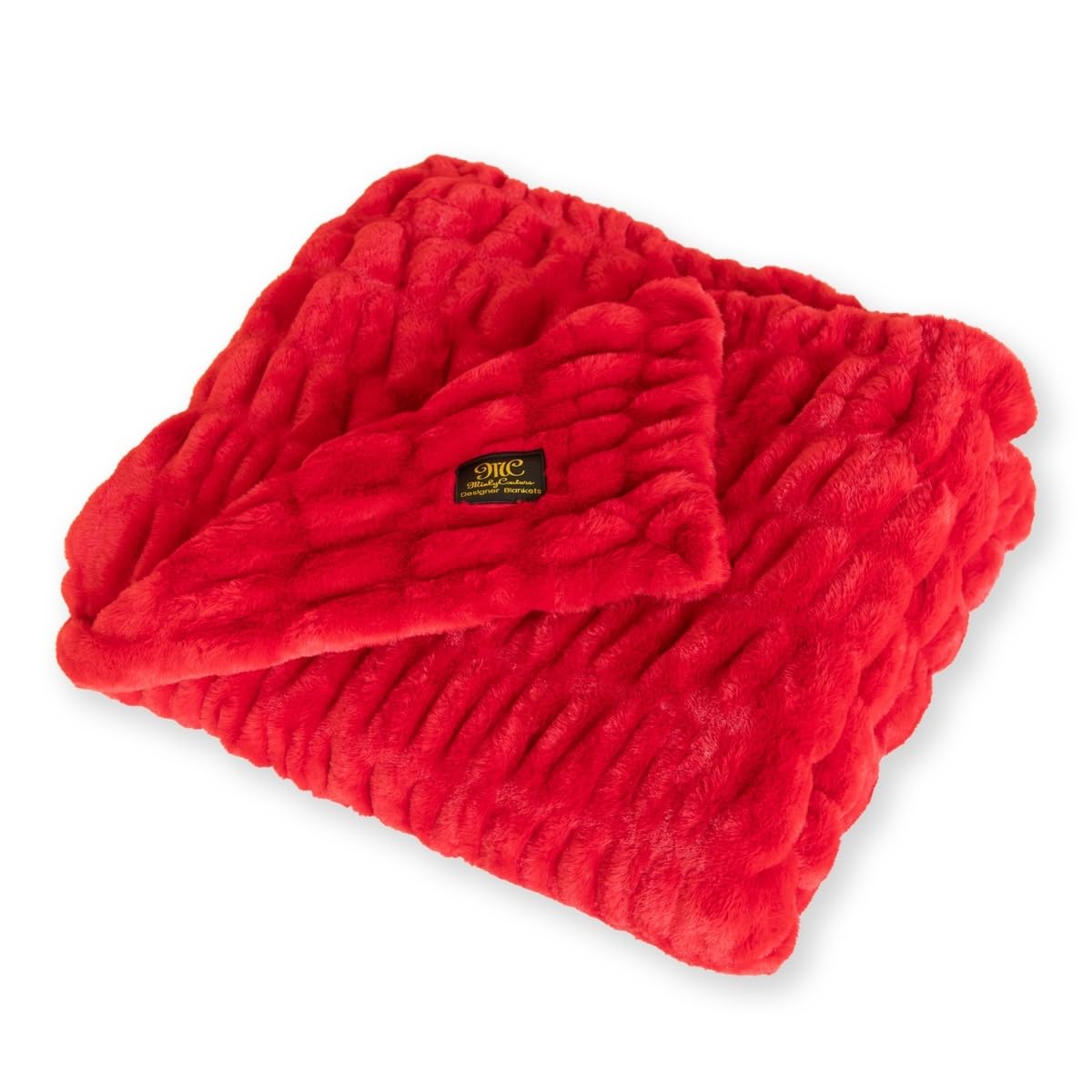 Minky Couture Hugs Blanket - Extra Plush Blanket for Premium Gifting - Stretchy Bubbled Cozy Throw - Silky Smooth - Durable & Machine-Washable - Travel-Friendly.