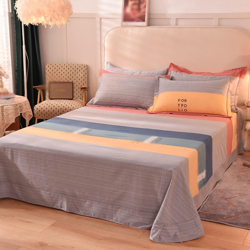 NRFJFOP Thickened 4-piece Bed Sheet Cover Fall/Winter Bedding Set