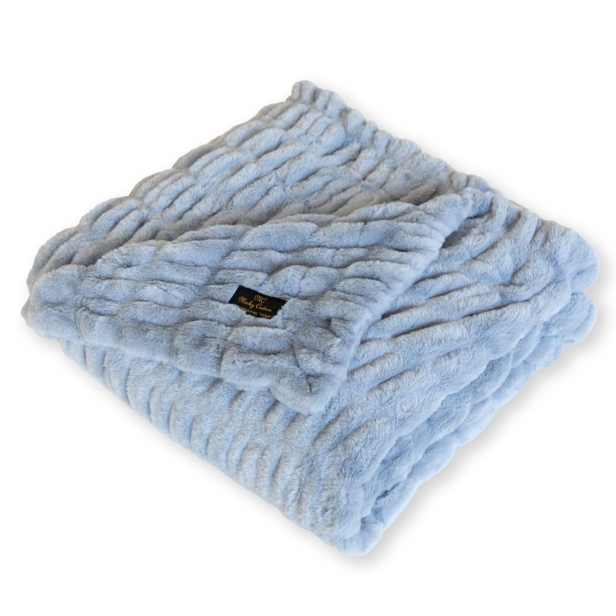Minky Couture Hugs Blanket - Extra Plush Blanket for Premium Gifting - Stretchy Bubbled Cozy Throw - Silky Smooth - Durable & Machine-Washable - Travel-Friendly.