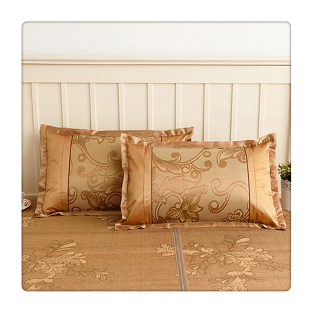 DUYHBAWRS The Ice Rattan Mat Waterproof Pillowcase Prevents Sweat from Soaking The Pillow Core and Facilitates Cleaning in