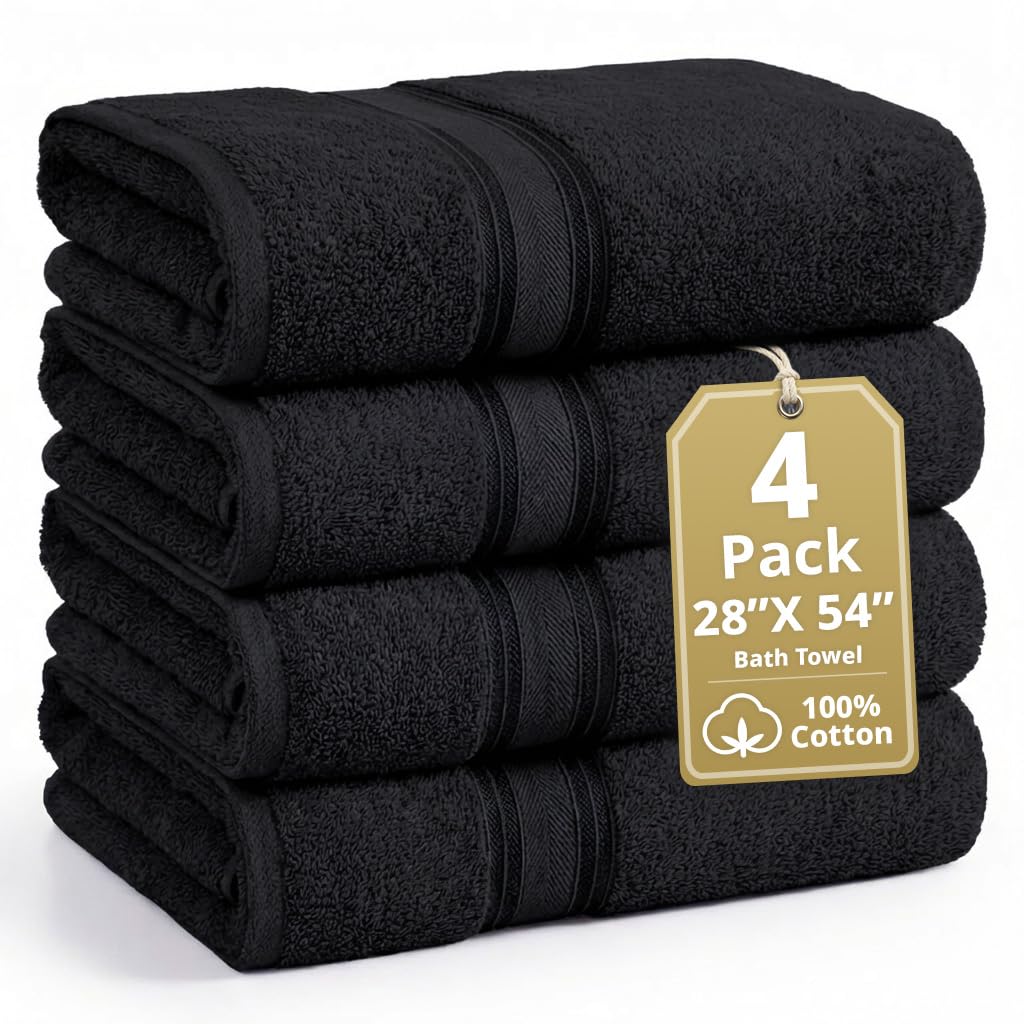 LANE LINEN 100% Cotton Zero Twist Towel Collection - Bath Towels, Bath Sheets & Towel Sets