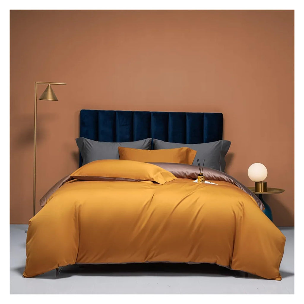 IOCCIOBB Cotton Bedlinens Twin Queen King Family Size Set Flat Sheet Duvet Cover Bedding (G Twin)