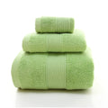 Cotton Bath Set Towels White Bathroom 1Large Bath Towels,1 Hand Towels,1 Washcloths Highly Absorbent Towel for Beach
