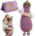 QLVJZVO Eggplant Hugging Pillow, Smart RC Heat&pat Arm, Partner Plush Comfort Pillows for Side Sleepers, Bed and Couch Washable Sleep Companion and Decorative Throw