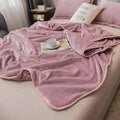 Solid Color Weighted Blanket Super Soft Bedspread On The Bed Office Air Conditioning (f 120x200cm) (zwart)