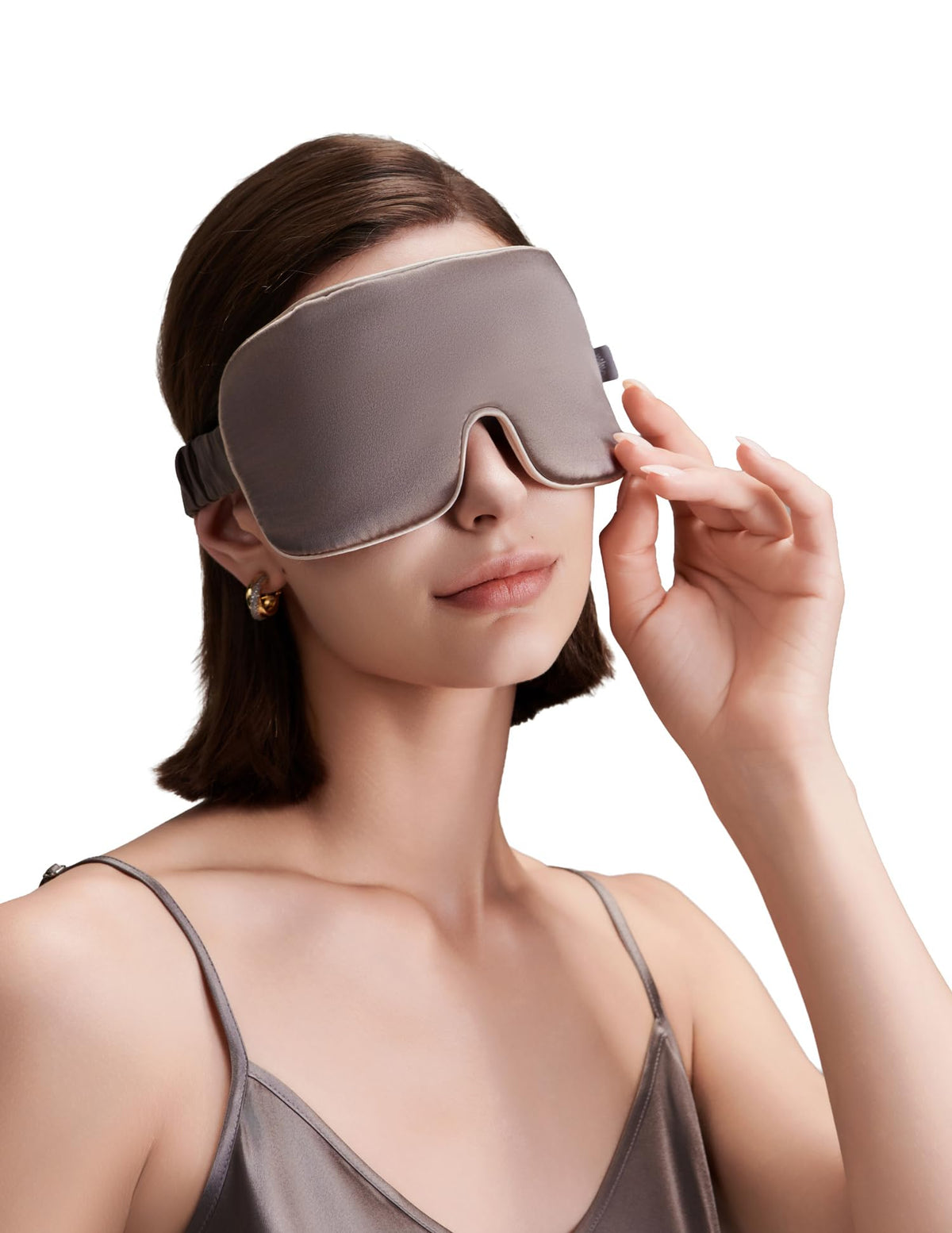 ZHE JIN Luxurious Silk Sleep Eye Mask, 100% Mulberry Silk