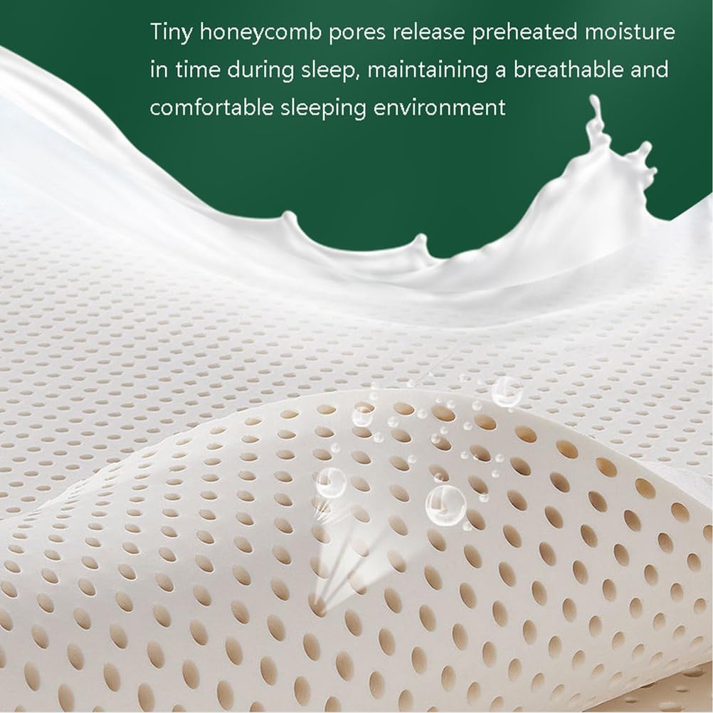 Full Size Premium Natural Latex Mattress Topper Thick Soft, Durable, Pressure-Relieving, Hotel Quality Futon for Ultimate Comfort & Support