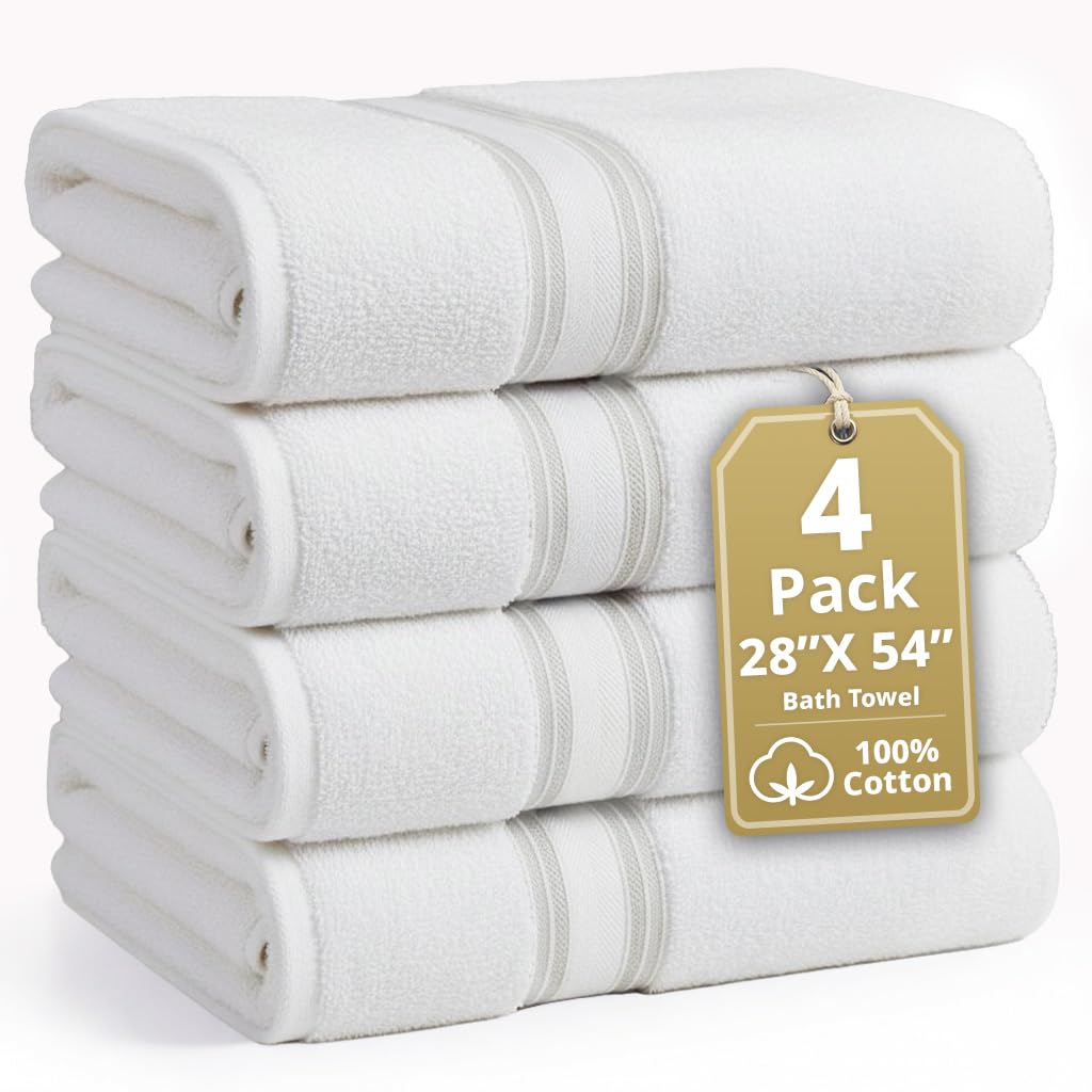 LANE LINEN 100% Cotton Zero Twist Towel Collection - Bath Towels, Bath Sheets & Towel Sets
