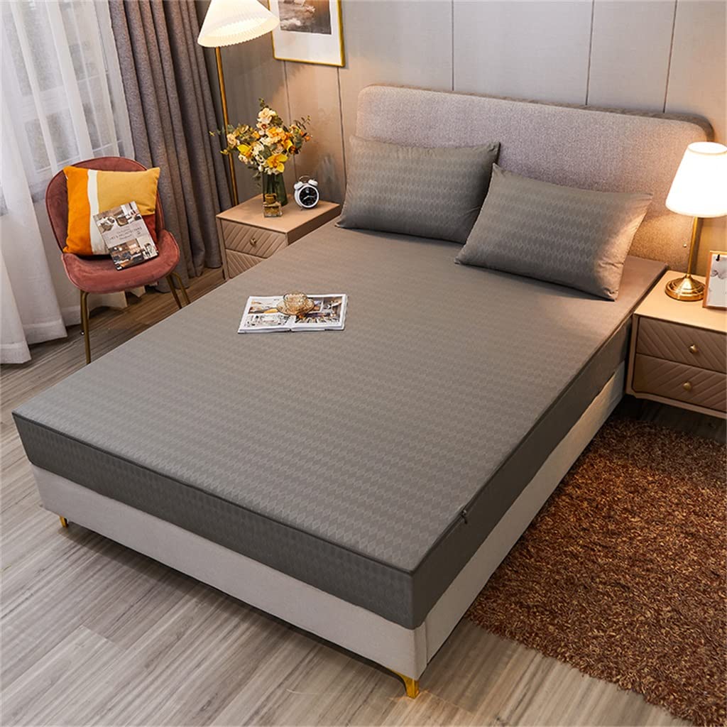 XDSRFVW Mattress Cover Six Sides Zippered Sheet Large King All Inclusive