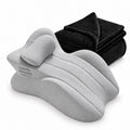 forenia inflatable Comfy Sleepers Pillow, Ergonomic Wedge Support Cushion with High Density Foam Design, Comfortable Positioning Pillow for Bedroom Use, Soft Cover for Home Relaxation