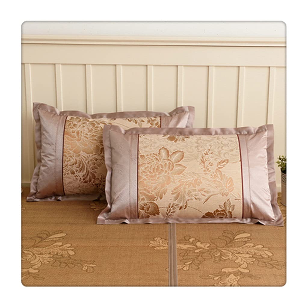 DUYHBAWRS The Ice Rattan Mat Waterproof Pillowcase Prevents Sweat from Soaking The Pillow Core and Facilitates Cleaning in