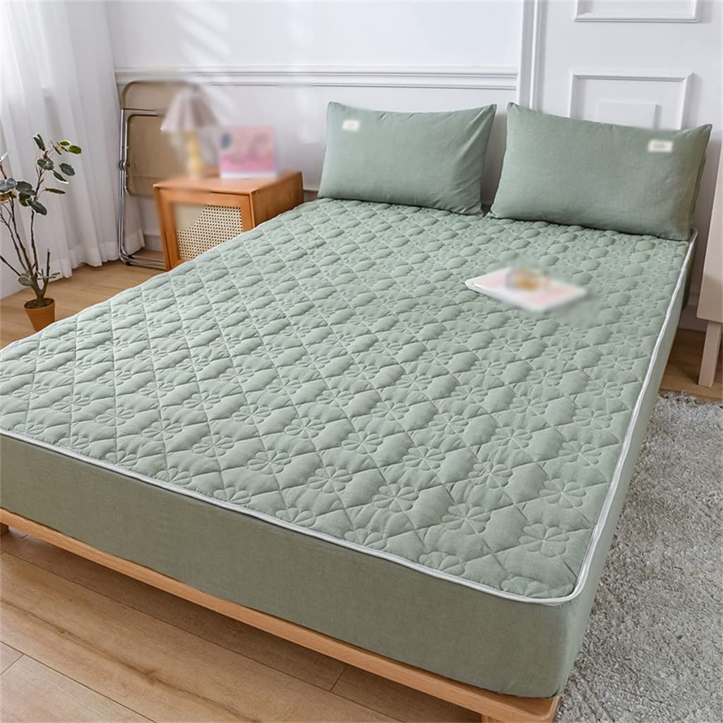 GESJKR Cotton Clip Bed Hat Single Piece Thickened All-Inclusive Mattress Cover Fixed Protective