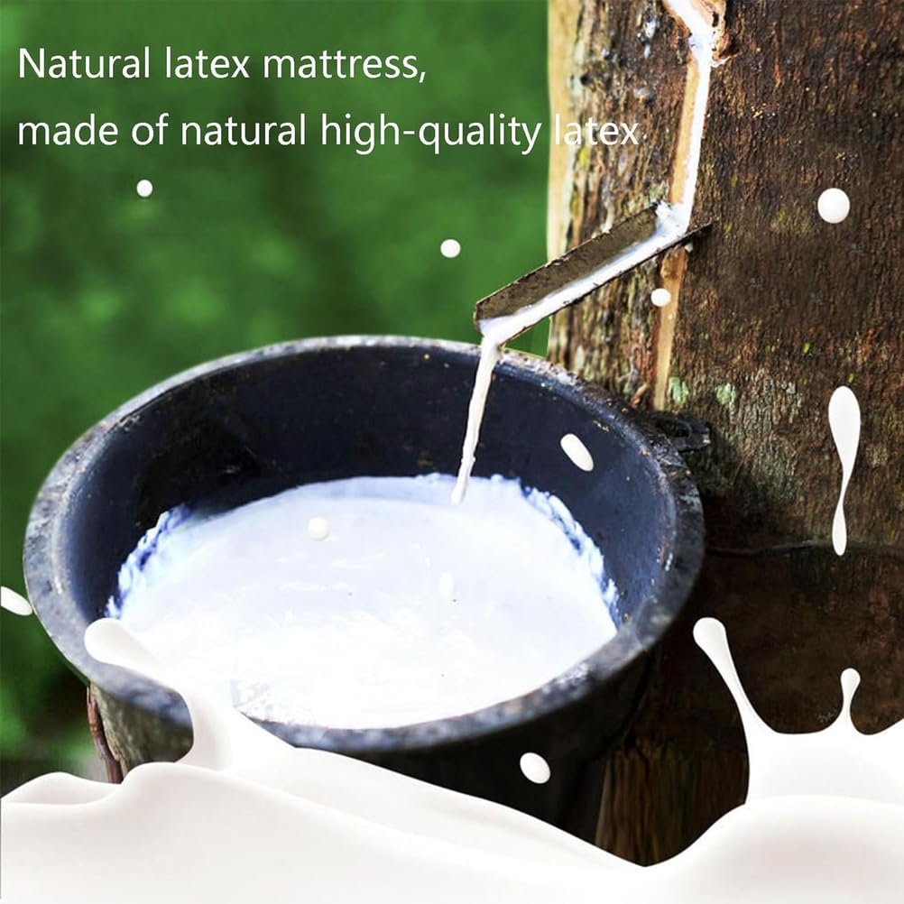 Full Size Premium Natural Latex Mattress Topper Thick Soft, Durable, Pressure-Relieving, Hotel Quality Futon for Ultimate Comfort & Support