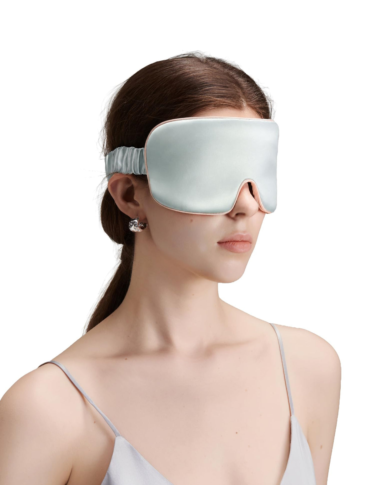 ZHE JIN Luxurious Silk Sleep Eye Mask, 100% Mulberry Silk