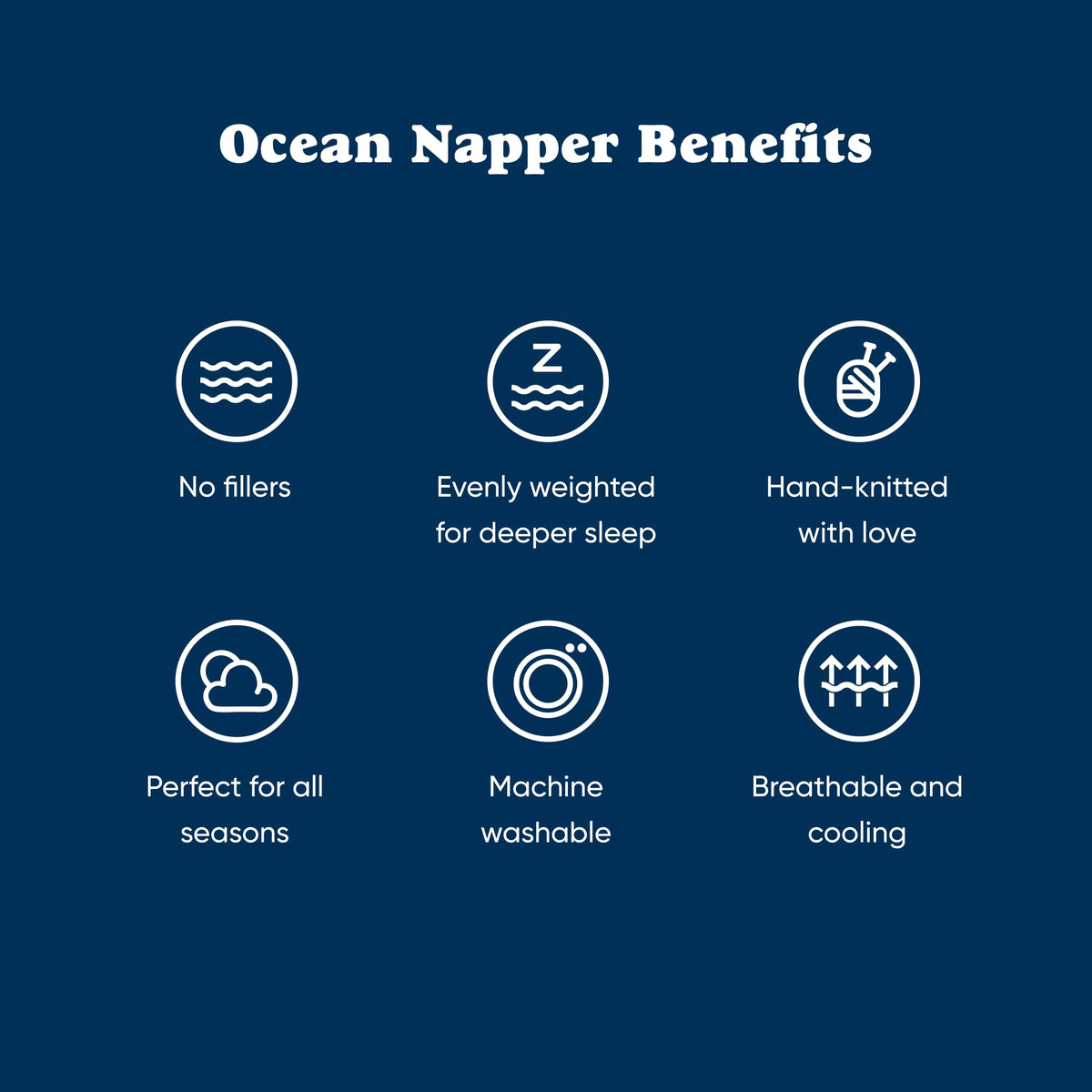 Bearaby Weighted Ocean Polyfill Hugger Blanket