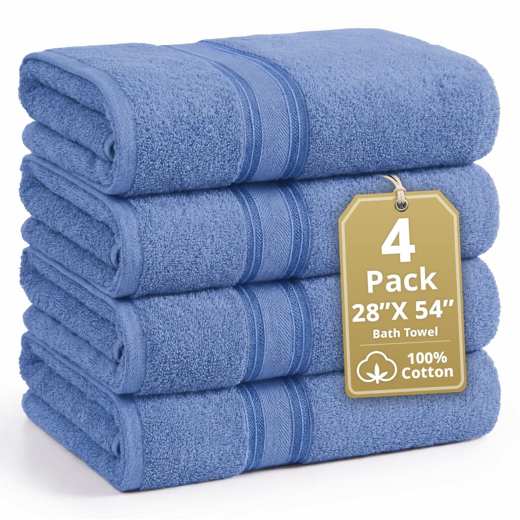 LANE LINEN 100% Cotton Zero Twist Towel Collection - Bath Towels, Bath Sheets & Towel Sets