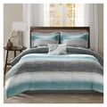 Blue Queen Bed-in-a-Bag Comforter & Cotton Sheet Set
