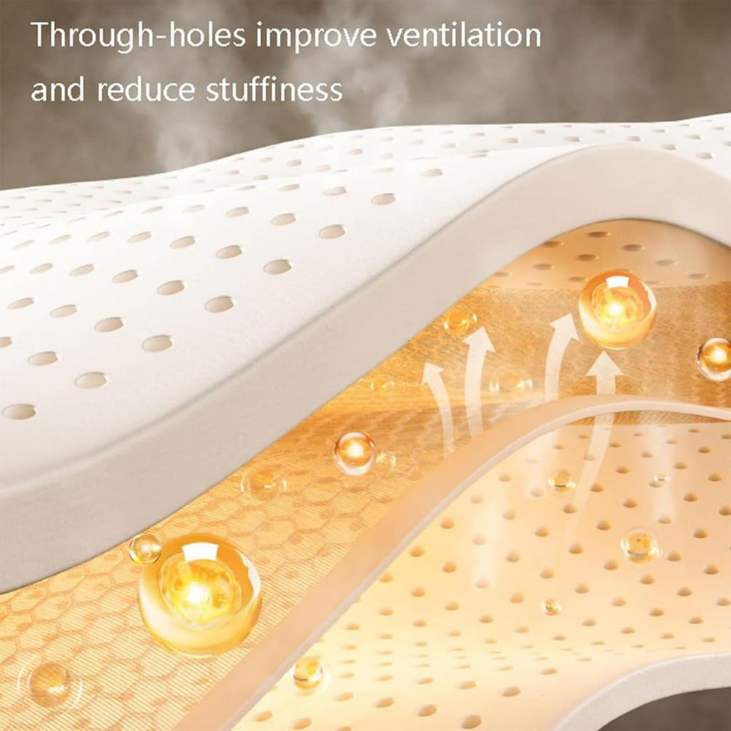 Long Lasting Durable Natural Latex Mattress Topper, High Breathability Comfort Pressure Relief Bed Pad for Back Pain Relief, Premium Alternative to Memory Foam Mattress