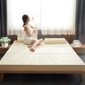 Long Lasting Durable Natural Latex Mattress Topper, High Breathability Comfort Pressure Relief Bed Pad for Back Pain Relief, Premium Alternative to Memory Foam Mattress