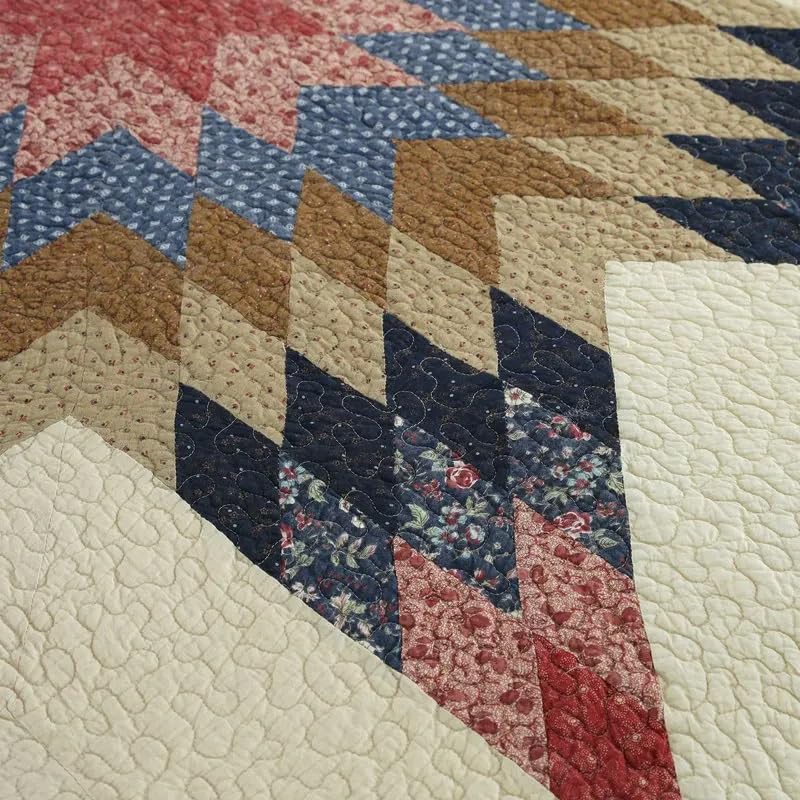 YUSIWOAL Cotton Quilt Set 3PCS Bedspread on The Bed Handmade Patchwork Bed Cover King Size Summer Coverlet Bed Four Pieces Set