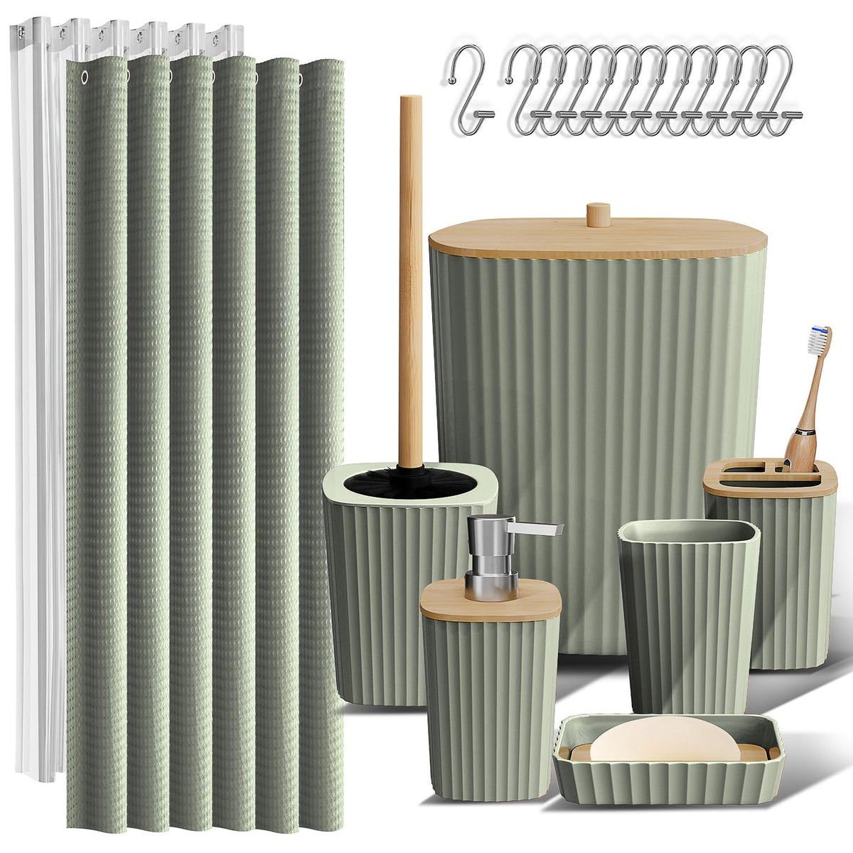 Clara Clark Bathroom Accessories Set