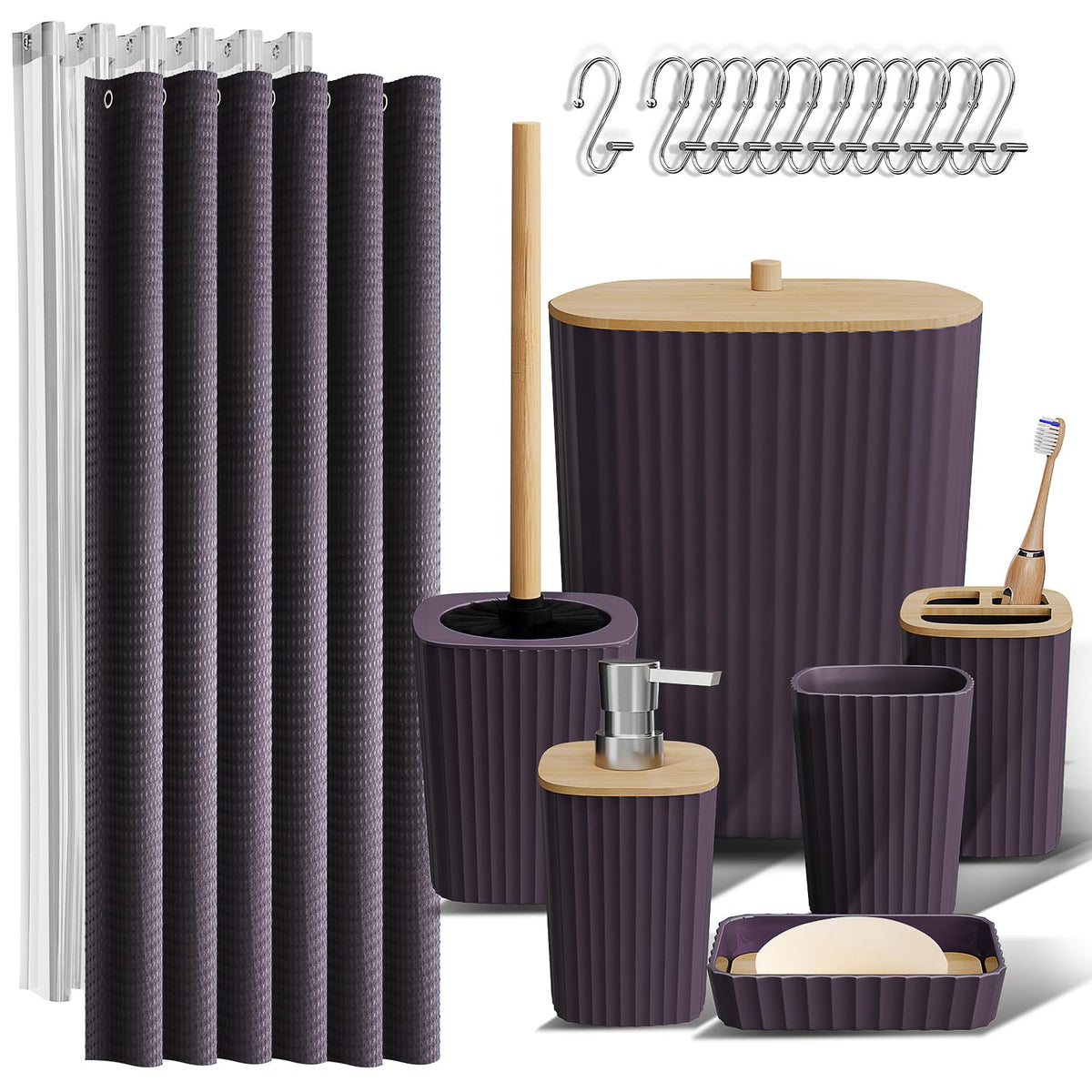 Clara Clark Bathroom Accessories Set