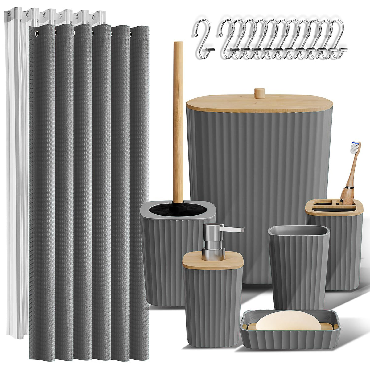 Clara Clark Bathroom Accessories Set