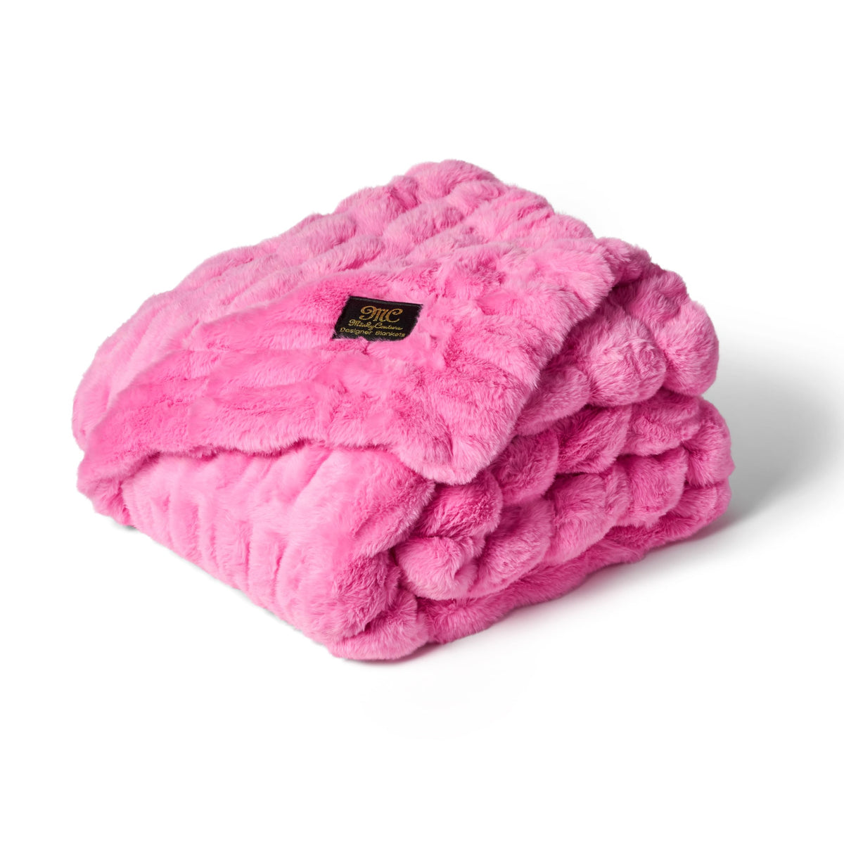 Minky Couture Hugs Blanket - Extra Plush Blanket for Premium Gifting - Stretchy Bubbled Cozy Throw - Silky Smooth - Durable & Machine-Washable - Travel-Friendly.
