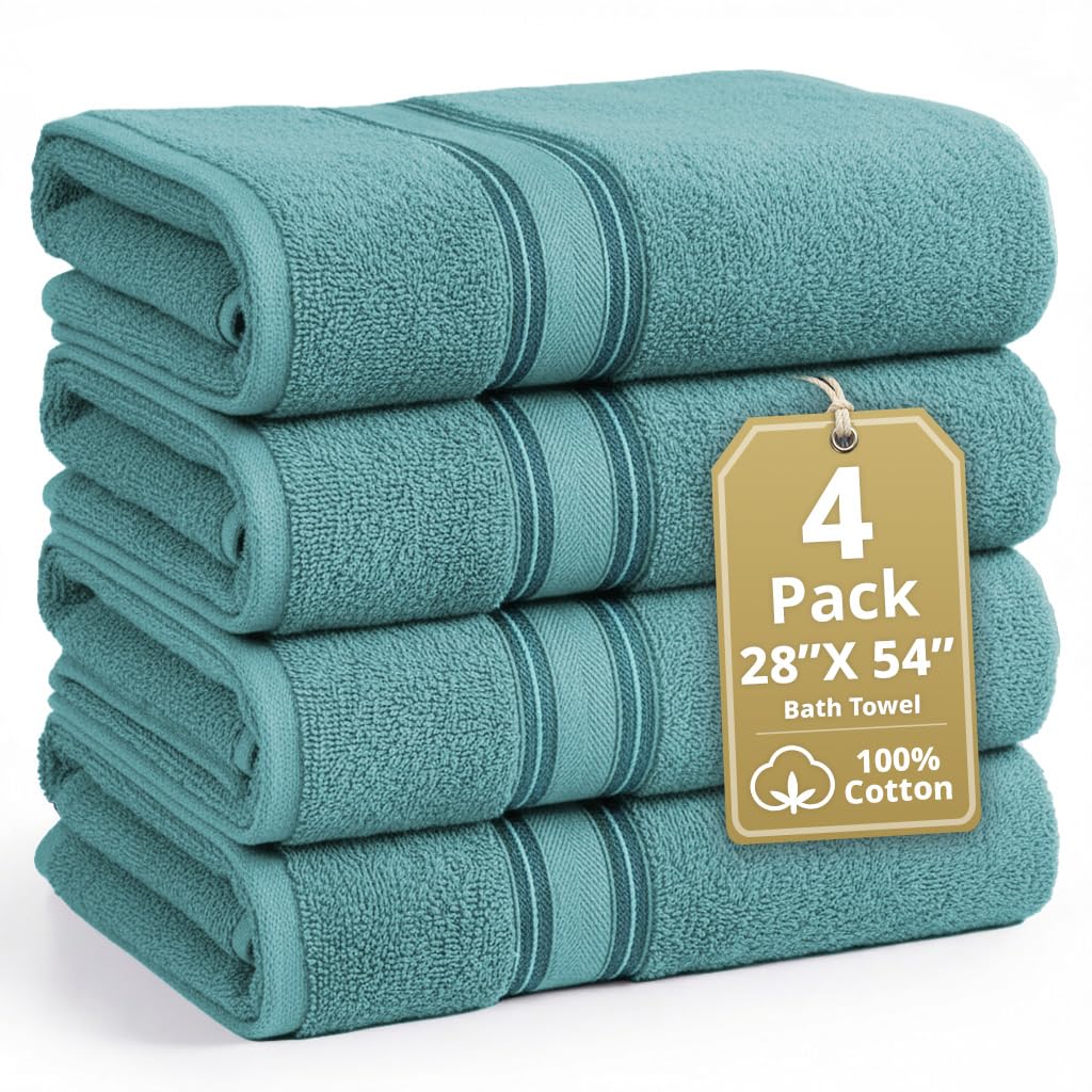 LANE LINEN 100% Cotton Zero Twist Towel Collection - Bath Towels, Bath Sheets & Towel Sets
