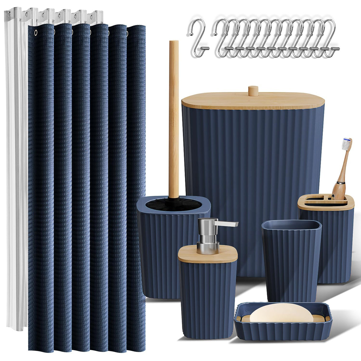 Clara Clark Bathroom Accessories Set