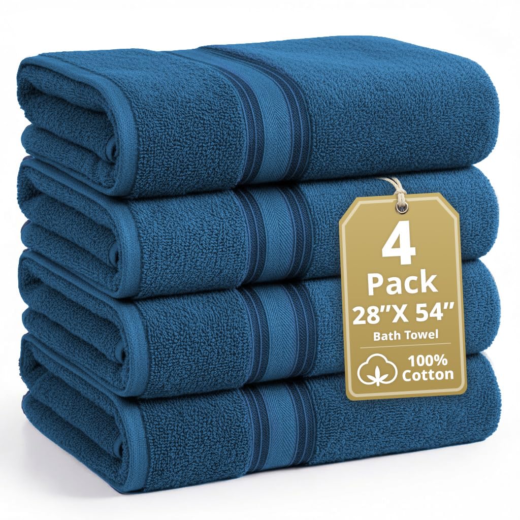 LANE LINEN 100% Cotton Zero Twist Towel Collection - Bath Towels, Bath Sheets & Towel Sets