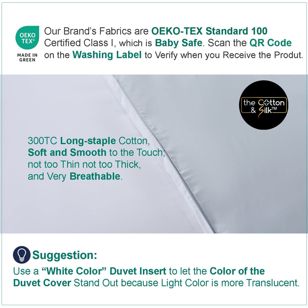 THE COTTON & SILK®️ Luxury Cotton Bedding