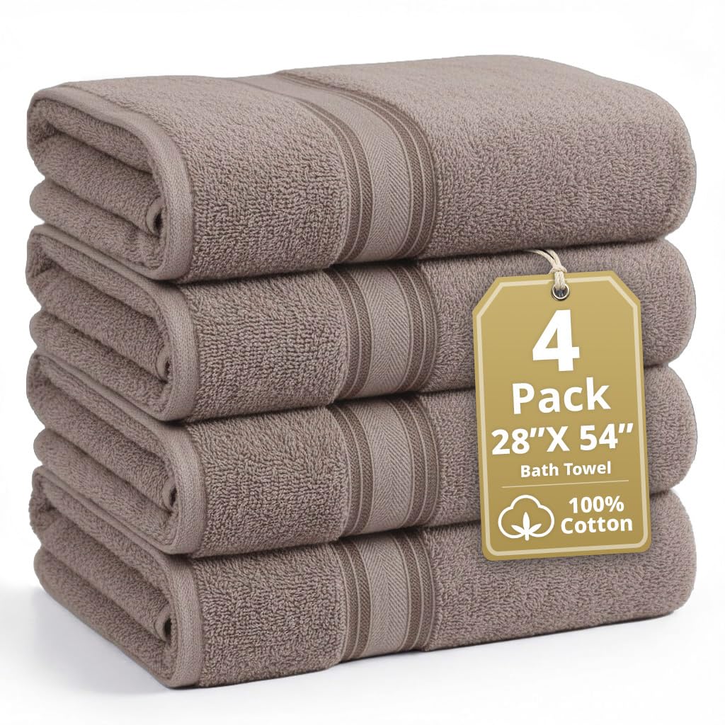 LANE LINEN 100% Cotton Zero Twist Towel Collection - Bath Towels, Bath Sheets & Towel Sets