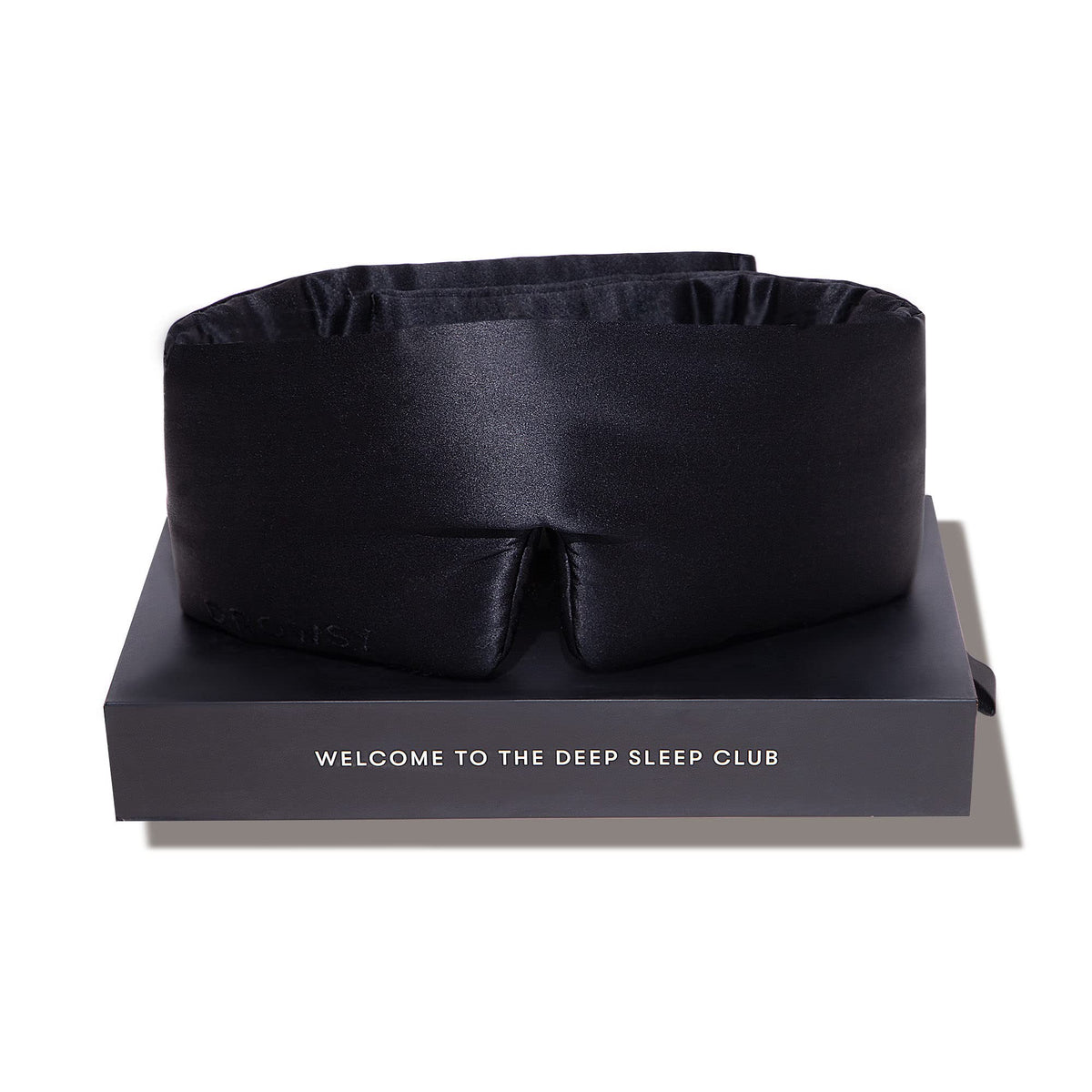 DROWSY Silk Sleep Mask. Face-Hugging, Padded Silk Cocoon for Luxury Sleep in Total Darkness.