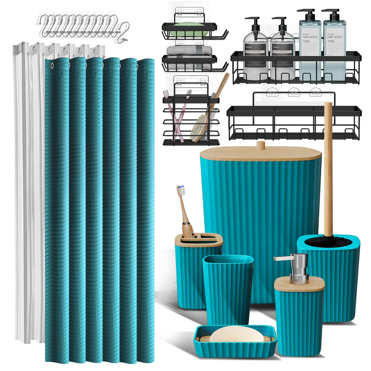 Clara Clark Bathroom Accessories Set