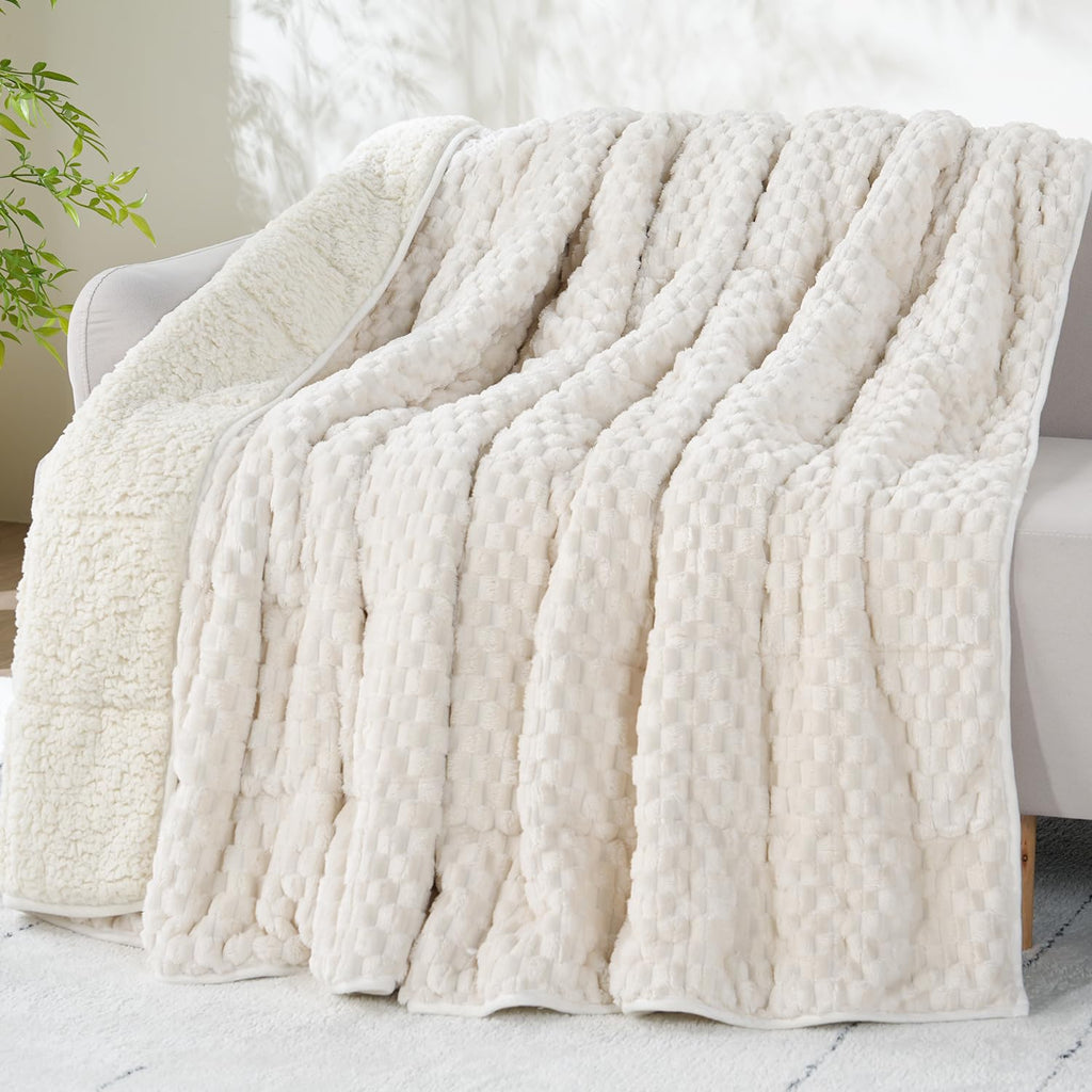 Drewin Turtleback Sherpa Weighted Blanket for Adults