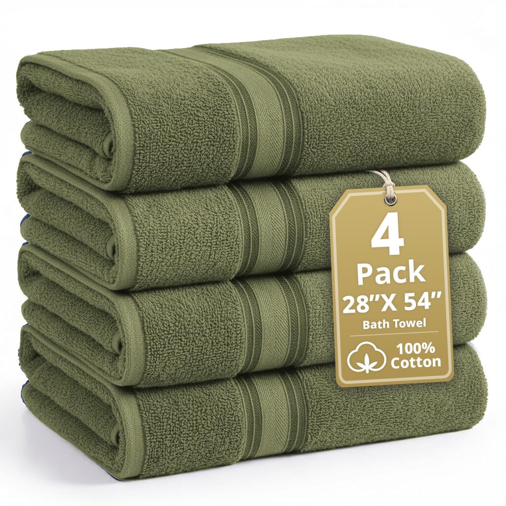 LANE LINEN 100% Cotton Zero Twist Towel Collection - Bath Towels, Bath Sheets & Towel Sets