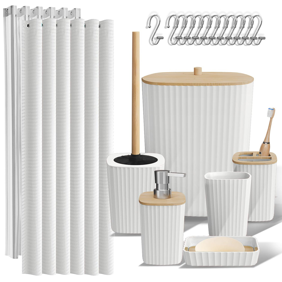 Clara Clark Bathroom Accessories Set