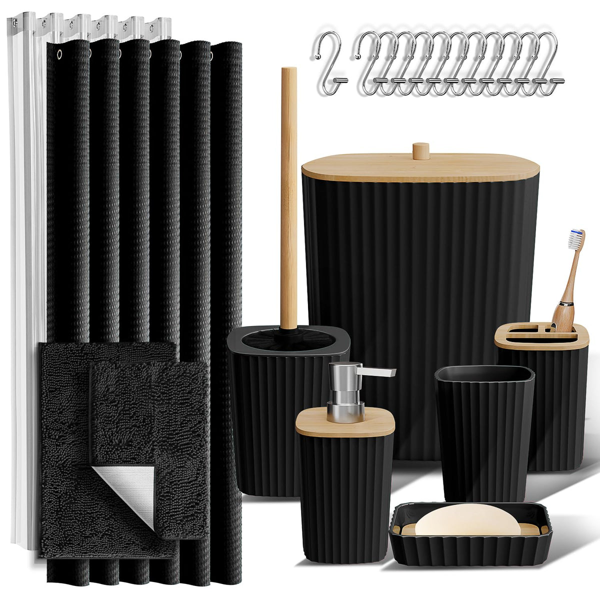 Clara Clark Bathroom Accessories Set