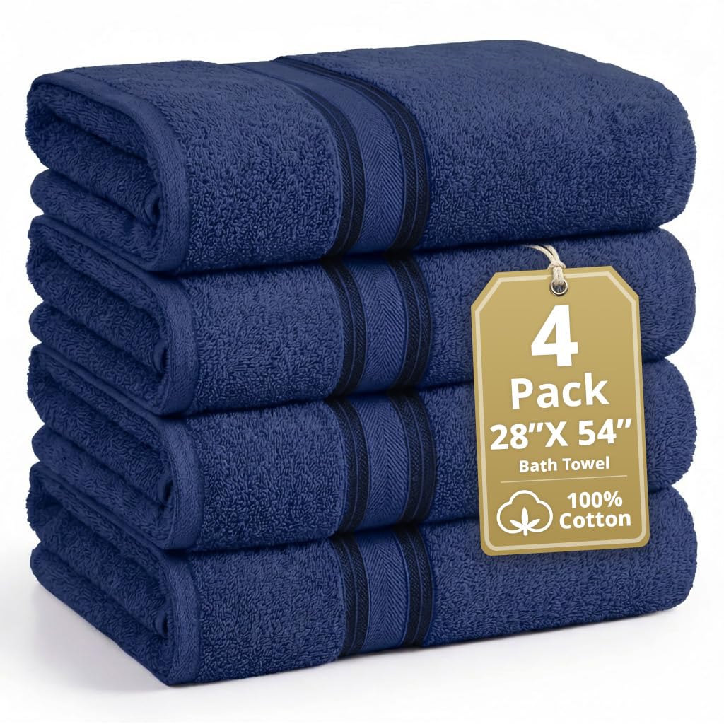 LANE LINEN 100% Cotton Zero Twist Towel Collection - Bath Towels, Bath Sheets & Towel Sets
