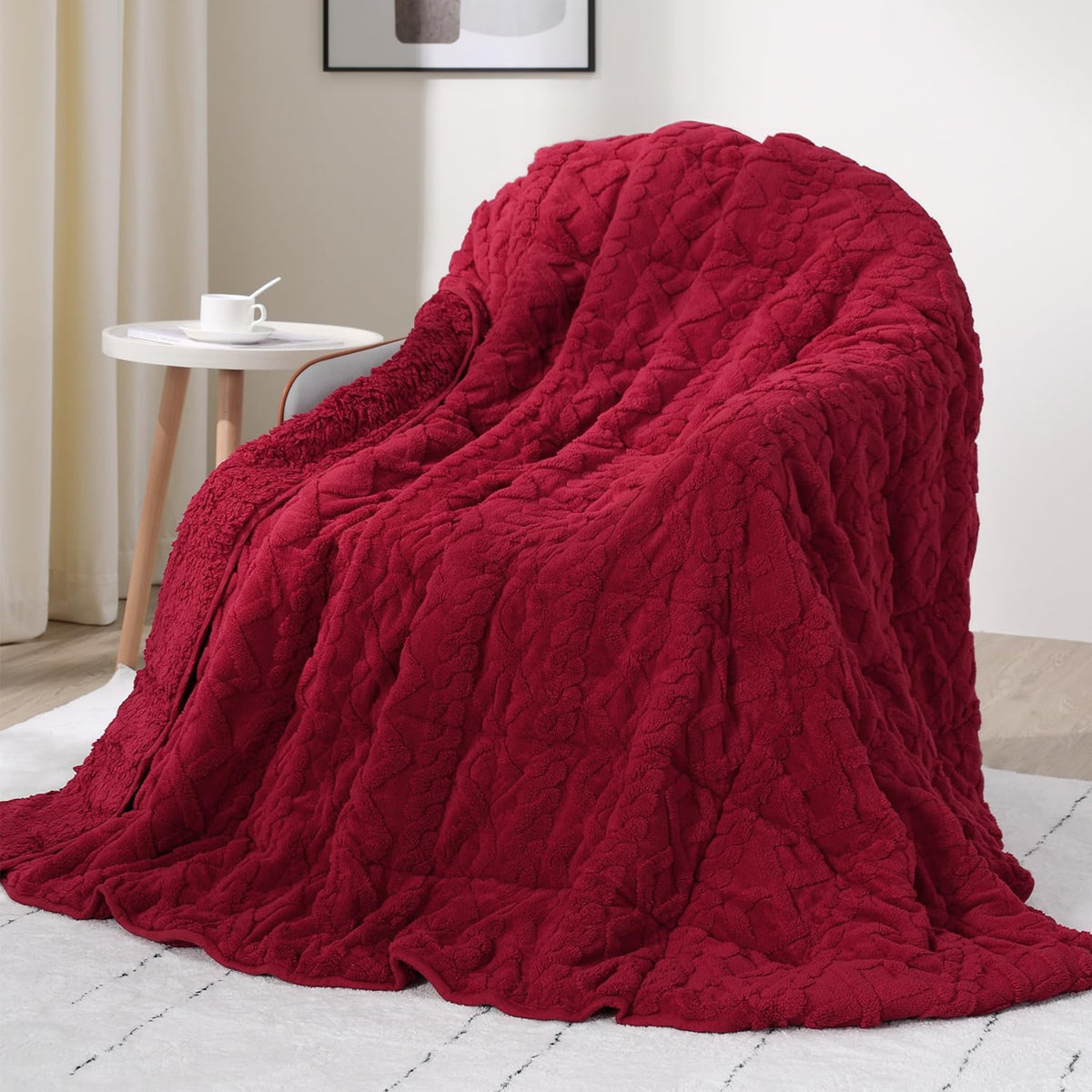Drewin Turtleback Sherpa Weighted Blanket for Adults
