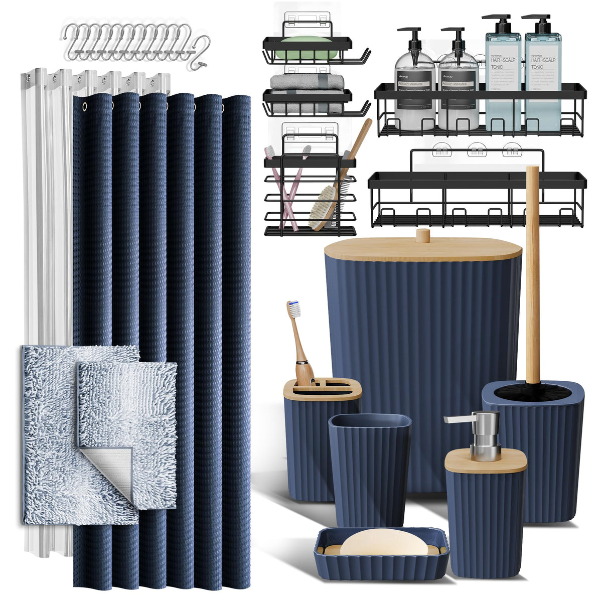 Clara Clark Bathroom Accessories Set