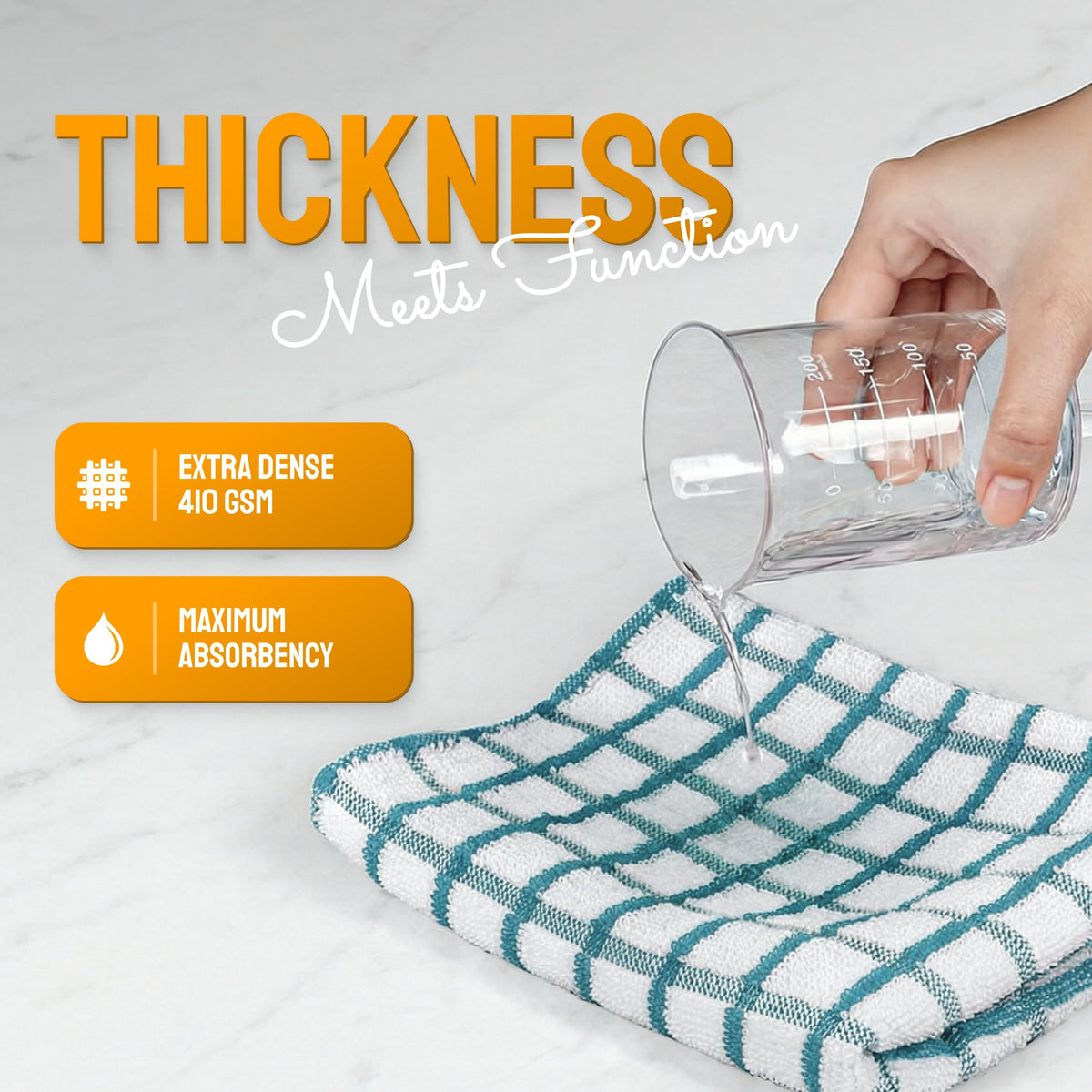 White Hand Towels Set for Bathroom, 6 Pack - Cotton Hand Towel Set for Gym, Kitchen and Spa, 16x27 Inches Soft Highly Absorbent Quick Dry Terry Salon Towels